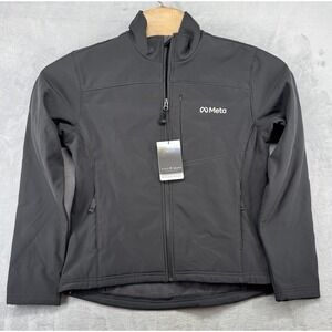 Fossa Apparel Meta Facebook Downtown Gray Soft Shell Jacket Women's Size M NWT